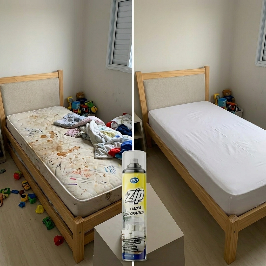 Antes e depois — Canetinha, urina e manchas antigas