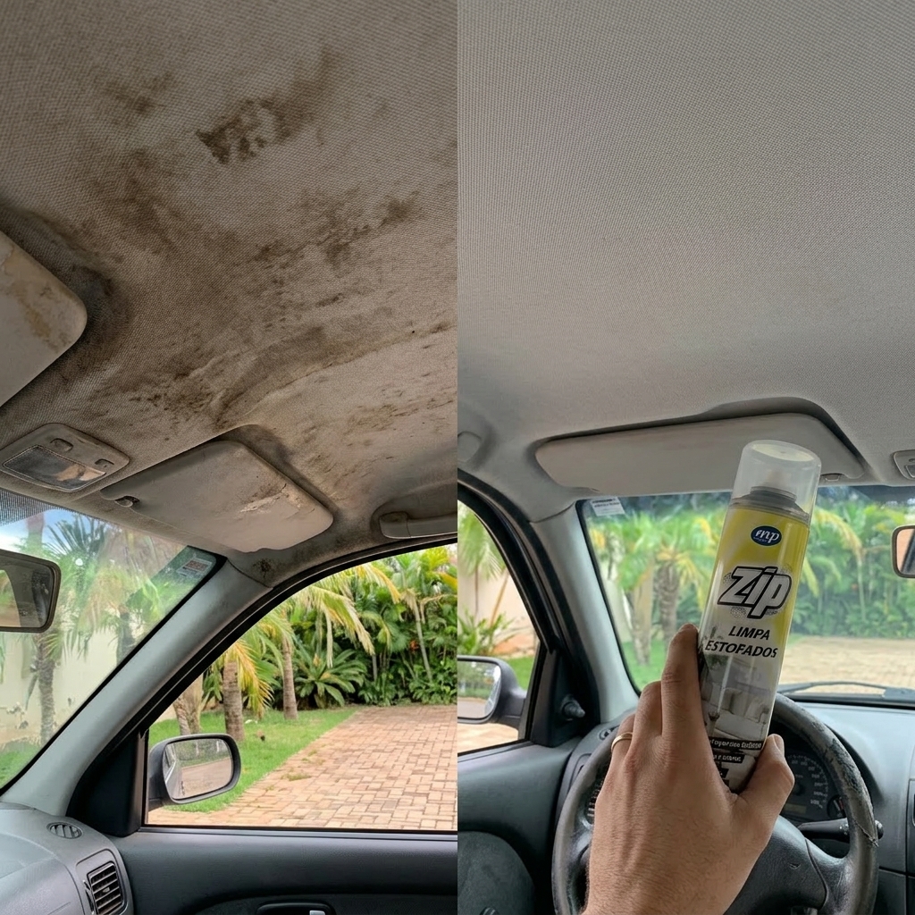 Antes e depois — Mofo, poeira e manchas escuras
